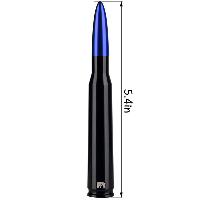 ONE250 Bullet Style Antenna, Compatible with Jeep Wrangler All Models (2007-2024) - Will fit Any Jeep Wrangler JK JKU JL JLU Rubicon Sahara Renegade Gladiator (2007-2024) and More (Blue) - Image 2